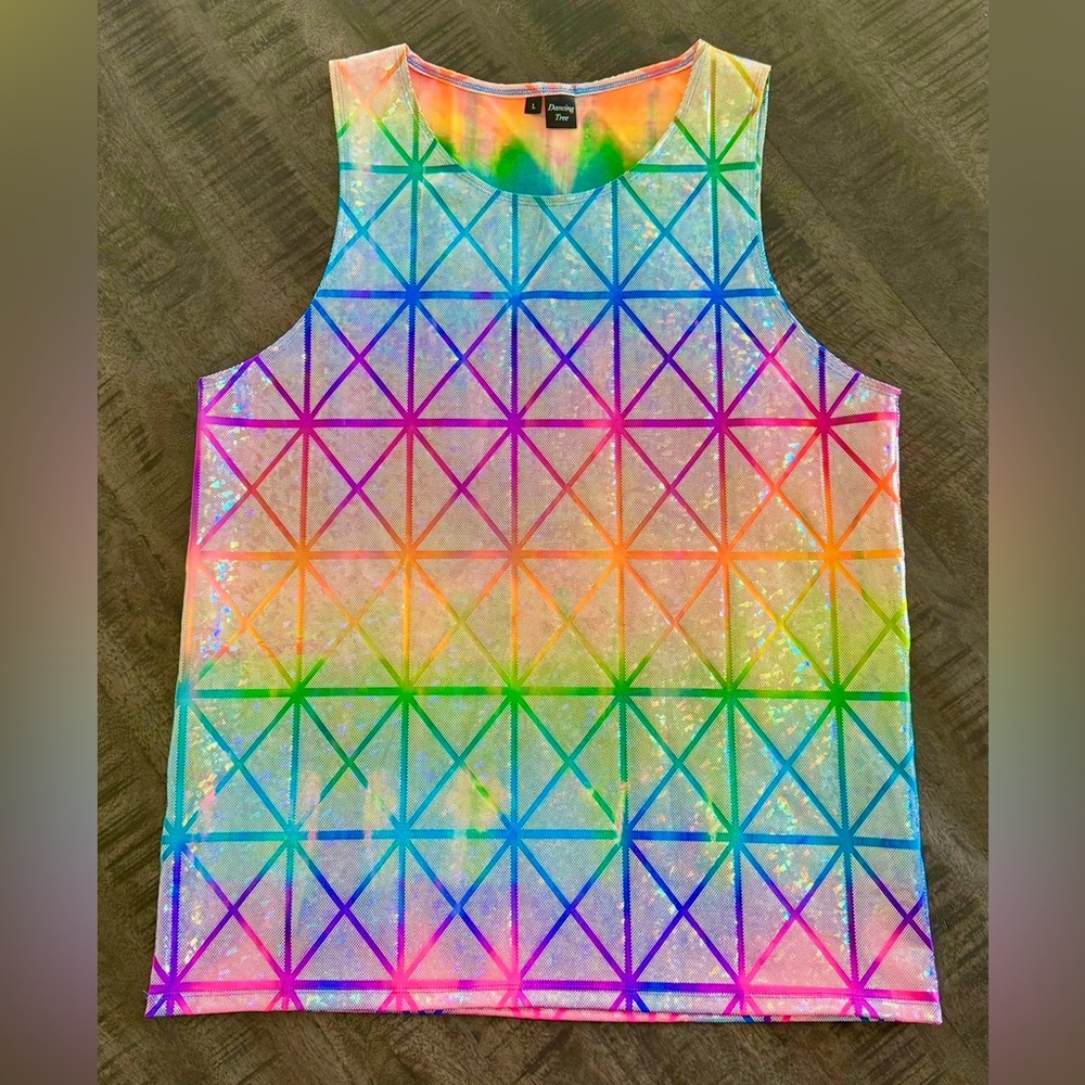 Fashion Forms Multicolor Geometric Tank Top/limited edition/NEW
